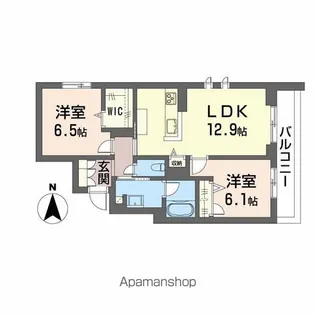シャーメゾンエバンス【2階】の間取り