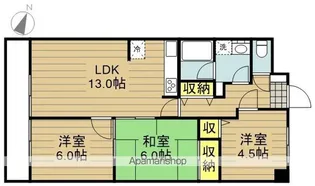MRAグランドール【502号室】の間取り