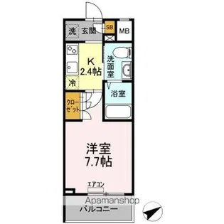 イーストサイドレジデンス【2階】の間取り