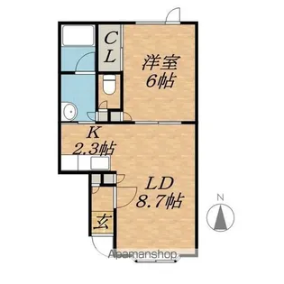 CORPOSUN A【1階】の間取り