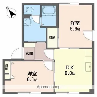 バリュージュT【1階】の間取り