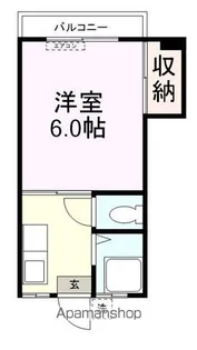 コーポヒラキ工学部 A棟【201号室】の間取り