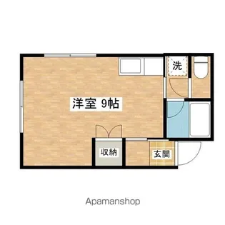 コーポきみまち【202号室】の間取り