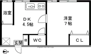 第1TOKI(トキ)【115号室】の間取り