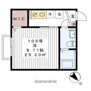 1Kの間取り画像