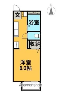 シルクロード21【106号室】の間取り