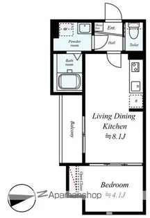 GRADUS拝島【3階】の間取り