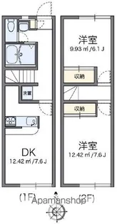 レオパレスレクエルド【101号室】の間取り