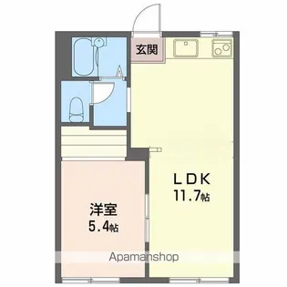 タウンハウス美里A【1階】の間取り