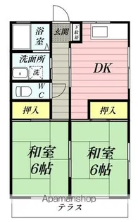 コーポ宮上【101号室】の間取り