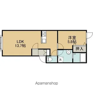 AQUA CITYⅢ【1階】の間取り