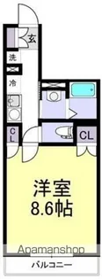 ソレイユ検見川浜【1階】の間取り