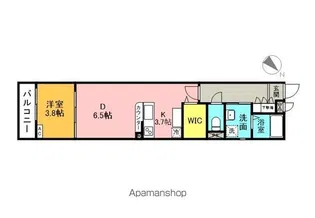 USハイムⅩ【202号室】の間取り