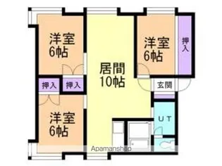 レジデンスA.T【3階】の間取り
