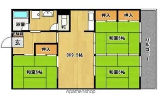 篠栗尾仲ビル【202号室】の間取り