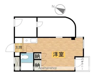 パレスNAKANO【206号室】の間取り