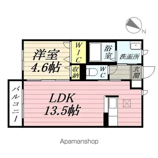 シャーメゾンカルテット【1階】の間取り
