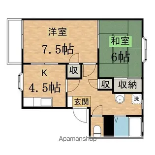 スカイセフィラ【201号室】の間取り