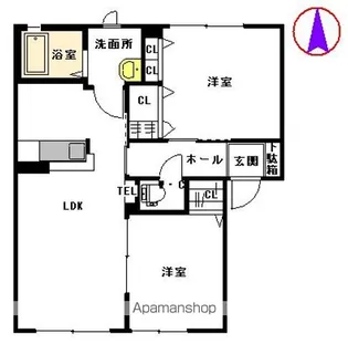 シャーメゾン ルミエール Ⅱ棟【1階】の間取り