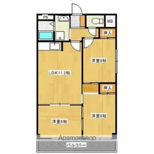 クラスレス八田【2階】の間取り