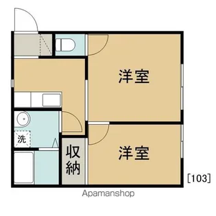 ブライト【103号室】の間取り