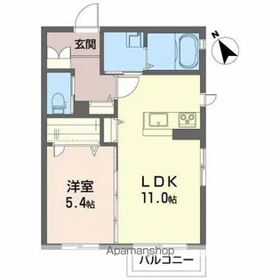 シャーメゾンラルーチェ【2階】の間取り