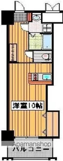 ロイヤル渡辺通Ⅱ88【8階】の間取り