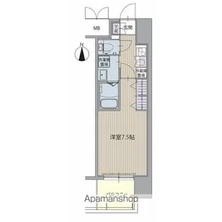 パルティール黒川本通り【12階】の間取り