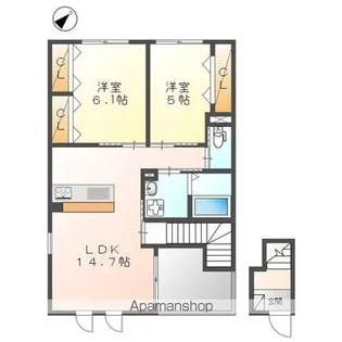 アルバ【2階】の間取り