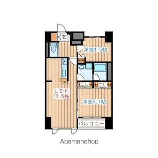 ラピスラズリ上杉【10階】の間取り
