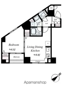 グラントゥルース東向島【5階】の間取り