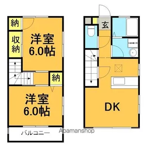 ウエストキャッスルA棟【1階】の間取り