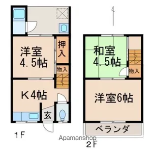 メゾンフェリス2【2号室】の間取り