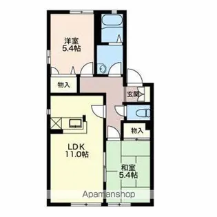 MASTTOWN平和が丘【A102号室】の間取り