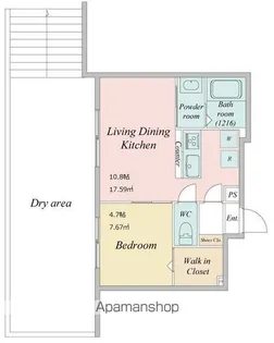 LIVEFLAT学芸大学【1階】の間取り
