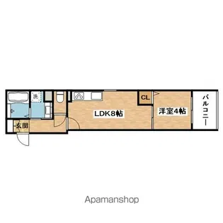 CASA CALMA 南江口【3階】の間取り