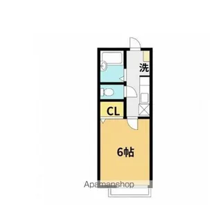 シャルマンフルール【1階】の間取り
