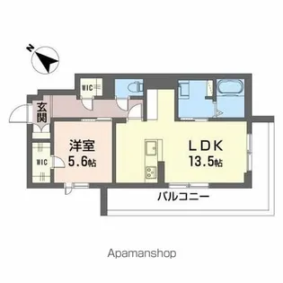 BEREO PLAISANT【203号室】の間取り