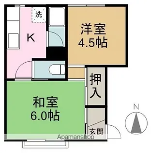 フォーブル吉江【102号室】の間取り