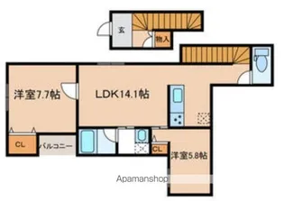 AX【2階】の間取り