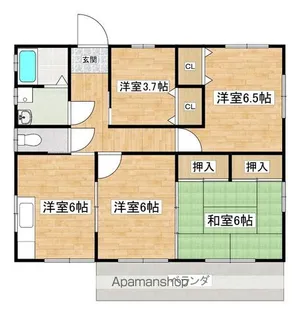 ハイツ新島 C棟【C-2号室号室】の間取り