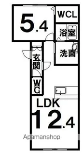 8ミリオン【4階】の間取り