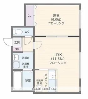 グランドティトンN32【4階】の間取り