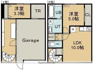 KUROKANE39(クロカネ39)【1階】の間取り