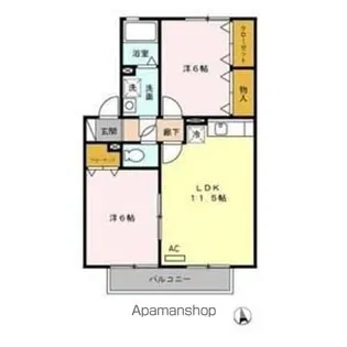 プレジール本郷 A棟【2階】の間取り