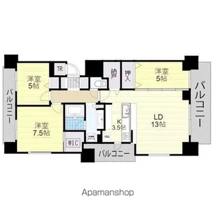 ブランズ円山北6条【6階】の間取り