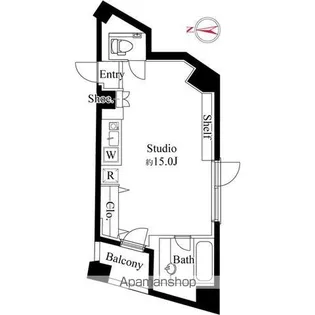 トゥールブランシュ麻布【4階】の間取り