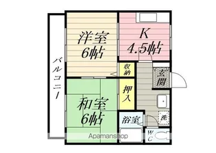 サンガーデン金井B棟【202号室】の間取り