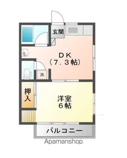 メゾン刈谷【201号室】の間取り