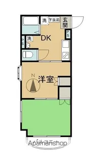 マルイブーゲンビリア【201号室】の間取り